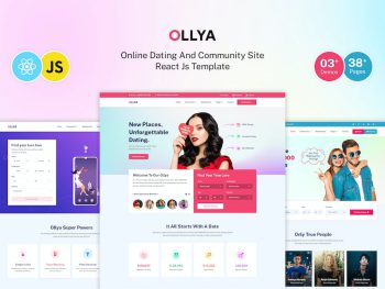 Dating and Community Site React Js Template Yazı Tipi