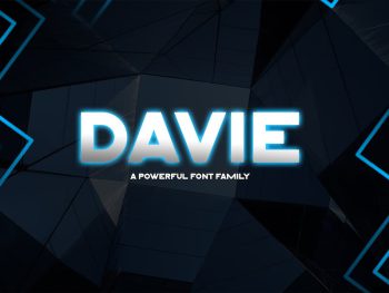 Davie || Powerful Font Family Yazı Tipi