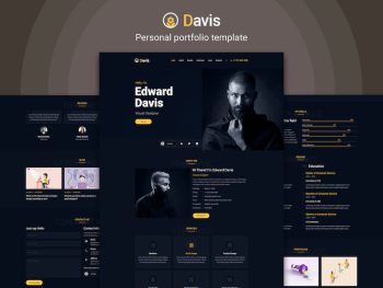 Davis - Personal portfolio template Yazı Tipi