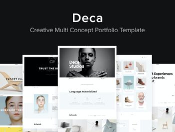 Deca - Creative Multi Concept Portfolio Template Yazı Tipi