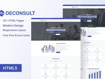 Deconsult - Business Consulting Template Yazı Tipi