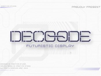 Decoode Futuristic Business Font Yazı Tipi