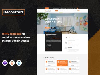 Decorators -Architecture & Interior Template Yazı Tipi