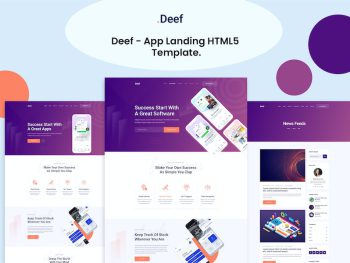 Deef - App Landing HTML5 Template Yazı Tipi