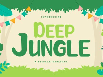 Deep Jungle - Display Font Yazı Tipi