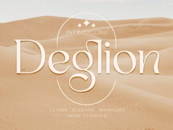 Deglion - Classy Elegant Display Serif Yazı Tipi