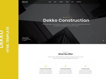 Dekko - Construction HTML5 Template Yazı Tipi