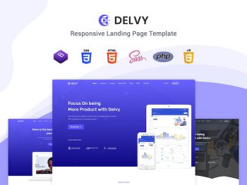 Delvy - Responsive Landing Page Template Yazı Tipi