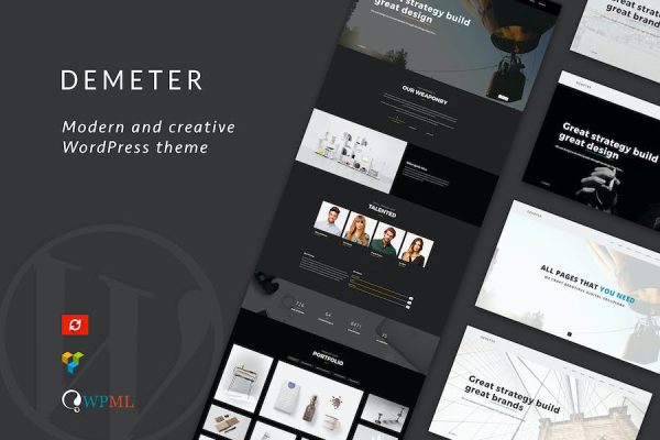 Demeter - One-Page Parallax WordPress Teması