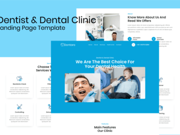 Dentist & Dental Clinic Landing Page Template Yazı Tipi