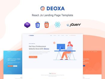 Deoxa - React Landing Page Template Yazı Tipi