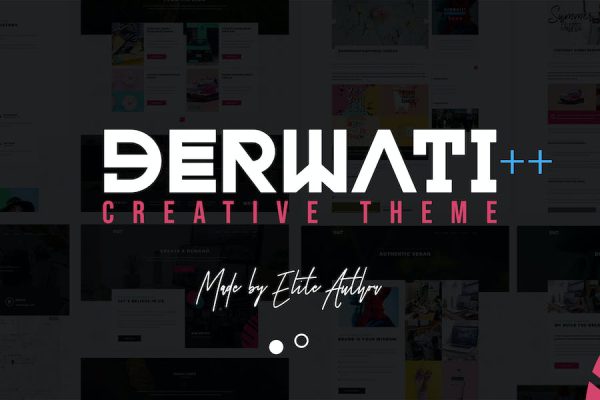 Derwati - Trendy & Creative Portfolio Theme WordPress Teması