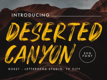 Deserted Canyon Yazı Tipi