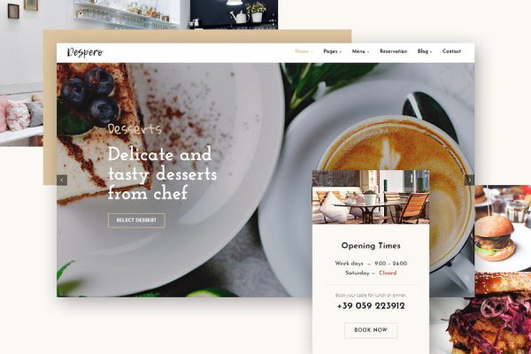 Despero Cafe & Restaurant WordPress Teması