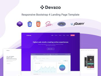 Devazo - Landing Page Template Yazı Tipi