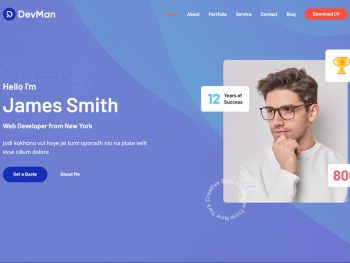 Devman - Personal Portfolio React Template Yazı Tipi