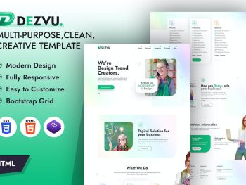 DezVu – Bring Your Vision to Life HTML Template Yazı Tipi