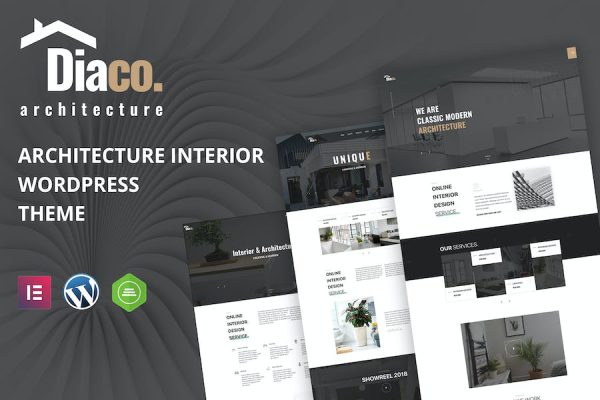 Diaco - Architecture & Interior Design Elementor W WordPress Teması