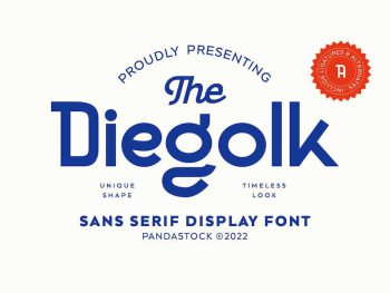 Diegolk - Unique Sans Serif Fonts Yazı Tipi