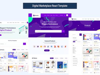 Digital Product Marketplace ReactTemplate Yazı Tipi