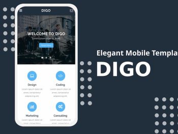 Digo - Elegant Mobile Template Yazı Tipi