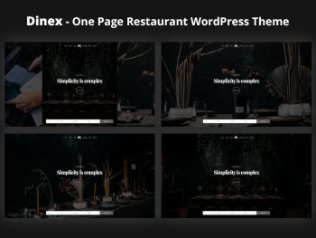 Dinex - One Page Restaurant WordPress Teması