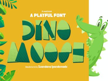 Dino Moose - a Playful Font Yazı Tipi