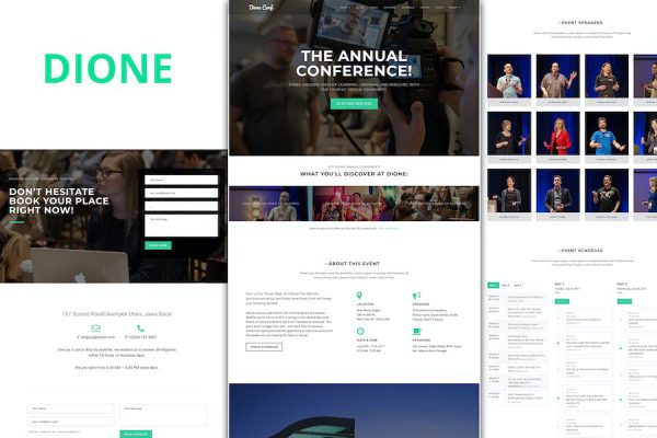 Dione – Conference & Event WordPress Teması