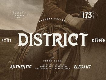 District Vintage Serif Yazı Tipi