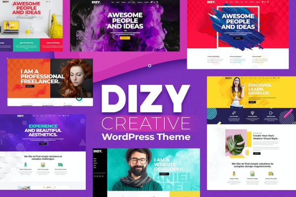 Dizy - Creative Portfolio Theme WordPress Teması