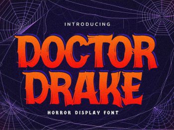 Doctor Drake - Horror Display Font Yazı Tipi