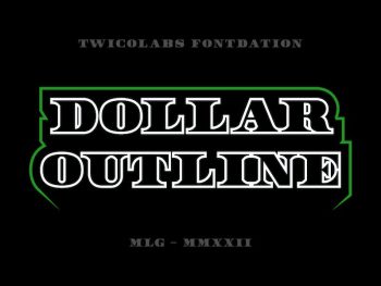 Dollar Outline Yazı Tipi