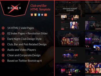 Domex - Night Club HTML Template Yazı Tipi