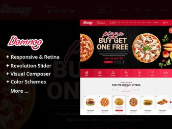 Domnoo - Pizza & Restaurant WordPress Teması