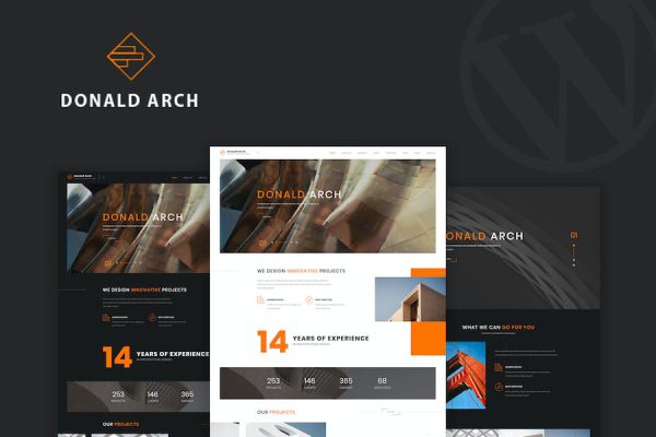 Donald Arch - Creative Architecture  Them WordPress Teması