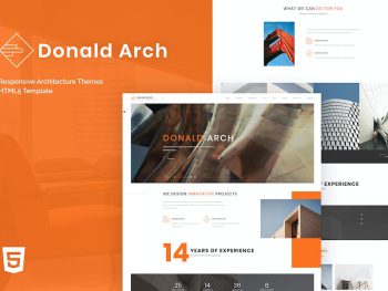Donald Arch - Responsive Architecture HTML5 Templa Yazı Tipi