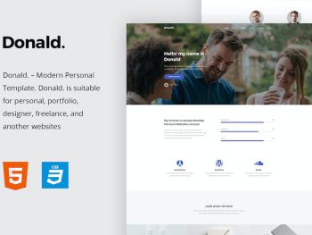 Donald - Personal Onepage HTML Template Yazı Tipi