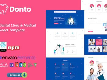 Donto - Dental Clinic & Medical React Template Yazı Tipi