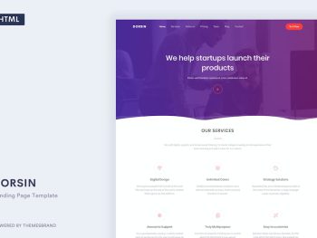 Dorsin - Landing Page Template Yazı Tipi