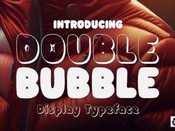 Double Bubble 3D Typeface Yazı Tipi