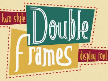 Double Frames - Display Font Yazı Tipi