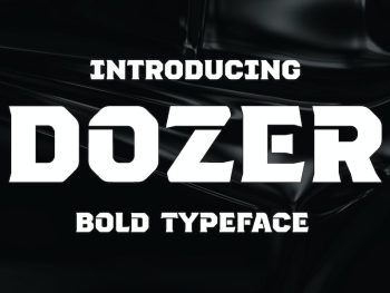 Dozer - Bold & Heavy Typeface Yazı Tipi