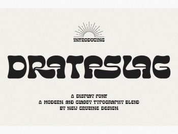 Drataslag Groovy Artistic Font Yazı Tipi