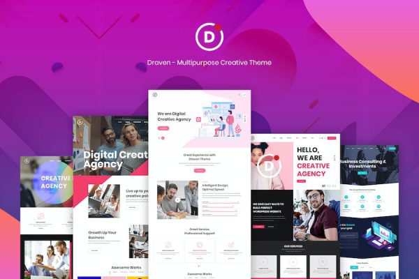 Draven – Multipurpose Creative Theme WordPress Teması