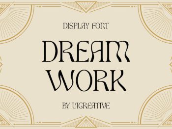 Dream Work Classic Modern Serif Typeface Yazı Tipi