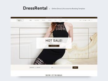 DressRental - Online Dress & Accessories Booking T Yazı Tipi