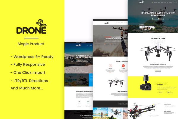 Drone - Single Product WordPress Teması