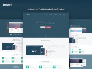 DropX- Multipurpose Flexible Landing Page Template Yazı Tipi