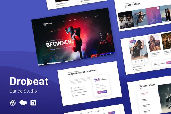 Dropbeat - Creative Dance Studio WordPress Teması