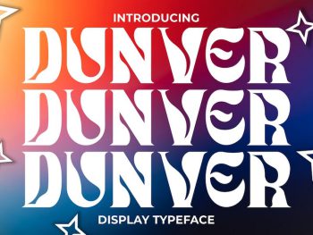 Dunver - Display Font Yazı Tipi
